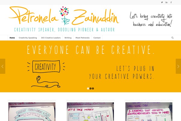 Site using Colorful text widget plugin
