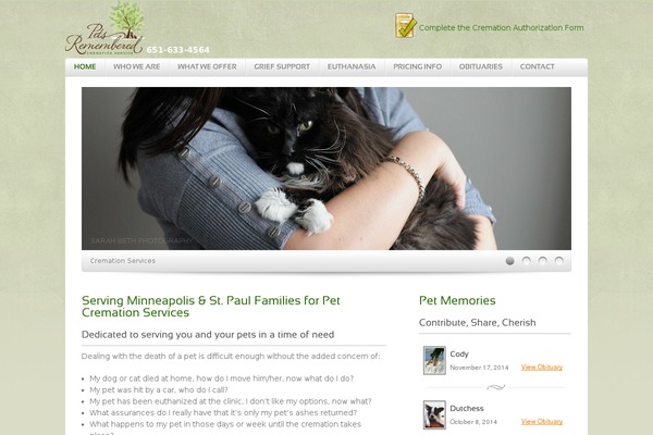 Site using Fi-obits plugin