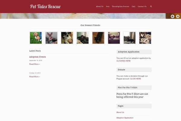 Site using Petfinder Listings plugin