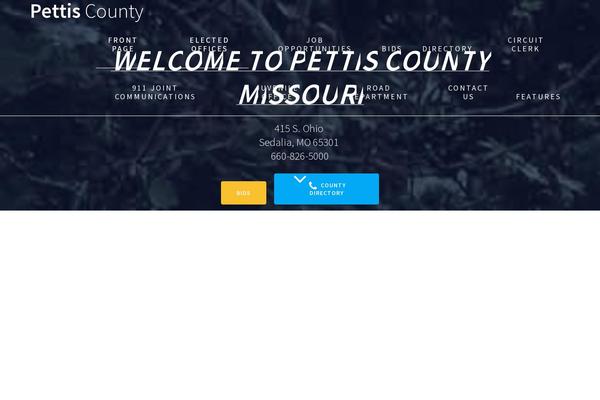 One Page Express theme site design template sample