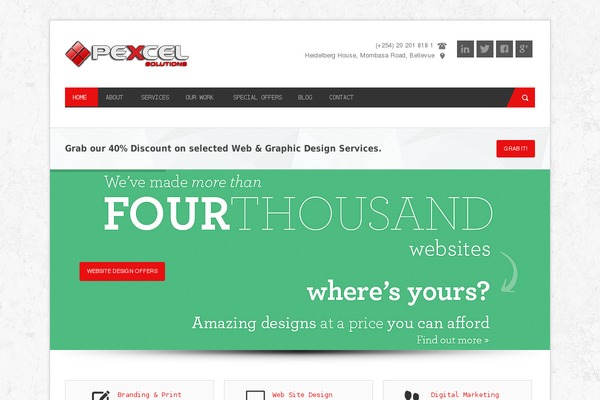 CleanBIZ theme site design template sample