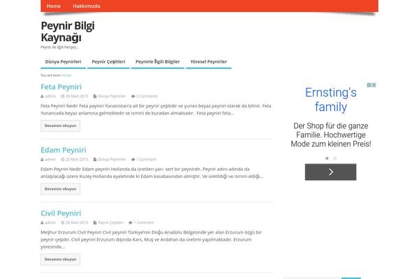 MesoColumn theme site design template sample