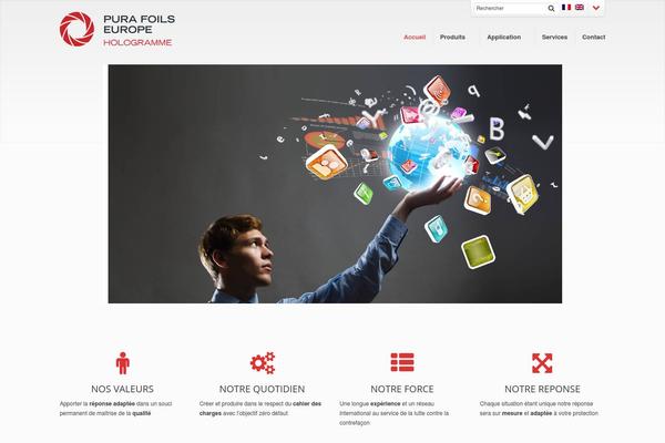 Dynamix theme site design template sample