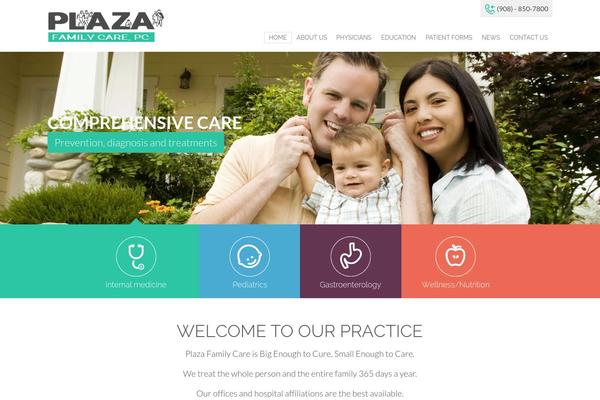 Plaza theme site design template sample
