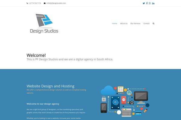 Total theme site design template sample