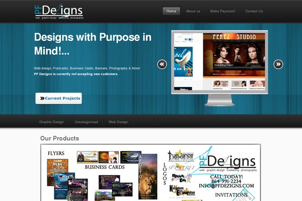 pfdezigns.com site used Showbiz