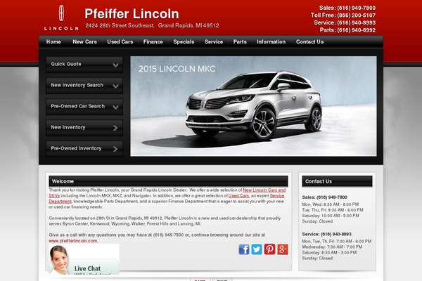 Infinity theme site design template sample