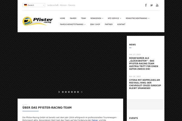 Ace theme site design template sample