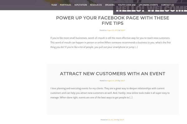 Studio theme site design template sample