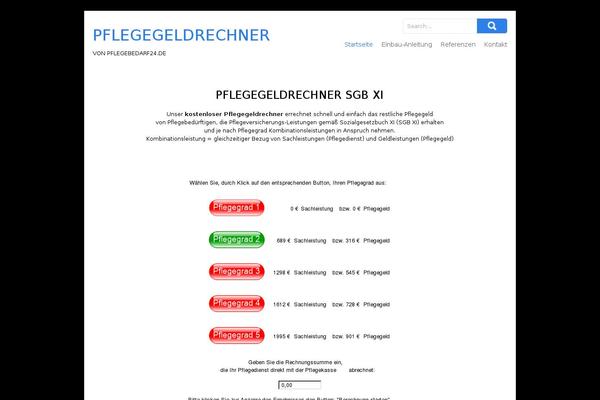 pflegegeldrechner.com site used SKT Biz