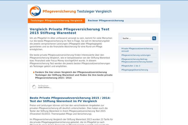 pflegeversicherung-test-vergleich.de site used Versicherungsvergleich