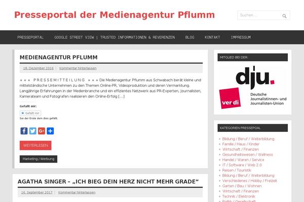 Dynamic News Lite theme site design template sample