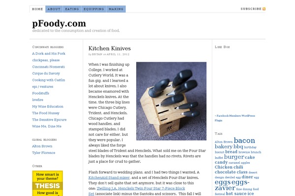 Thesis 1.6 theme site design template sample