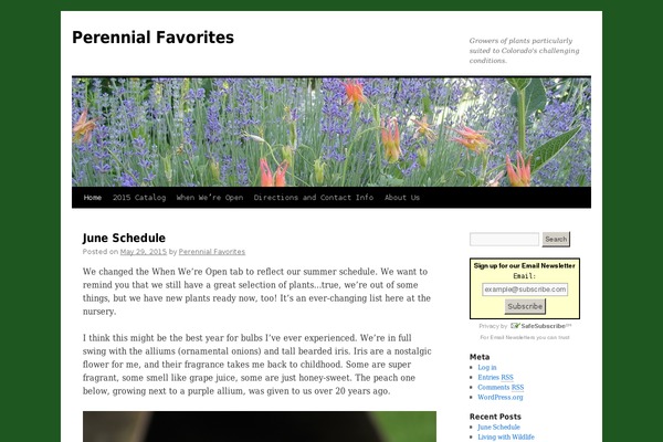 Site using Constant Contact WordPress Widget plugin