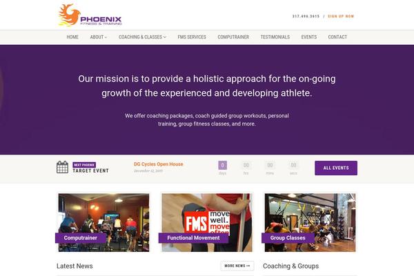Phoenix theme site design template sample