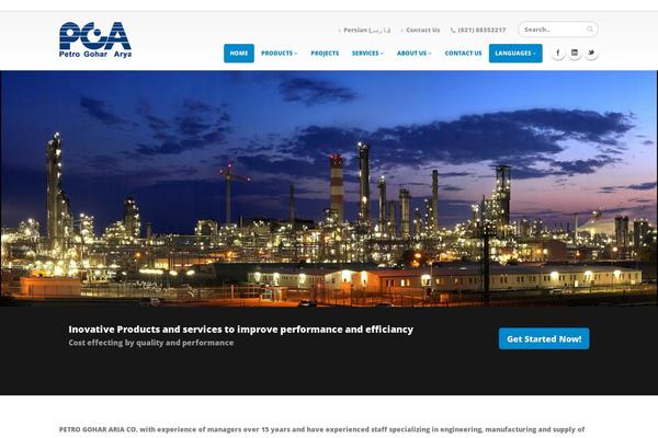 Pga theme site design template sample
