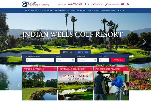 pgatourexperiences.com site used Pga