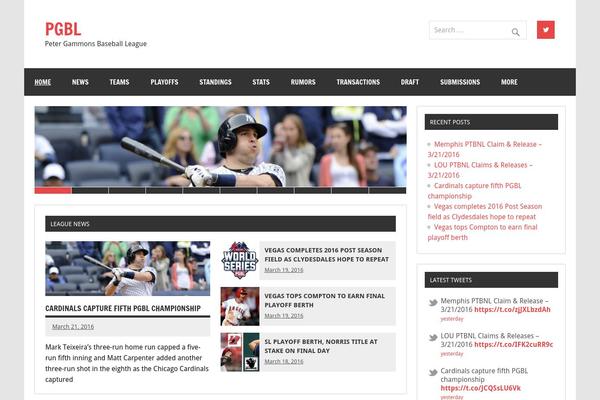 Dynamic News Lite theme site design template sample