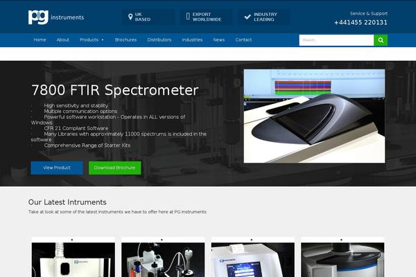 pginstruments.com site used Pg-instruments