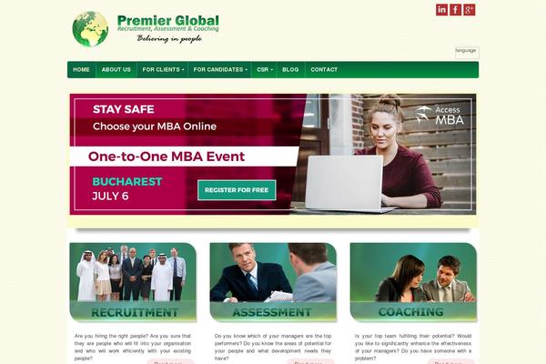 Infographer theme site design template sample
