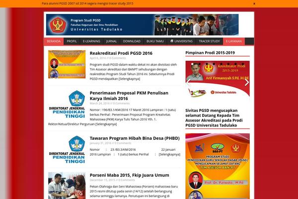 Site using HT News Ticker plugin