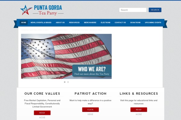 pgteaparty.org site used Teaparty