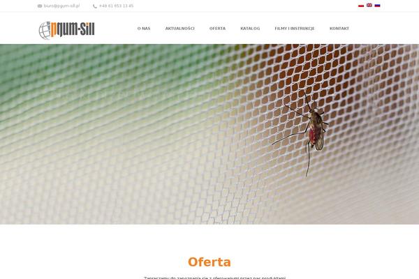Shadow theme site design template sample