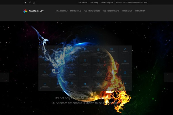 Salient theme site design template sample