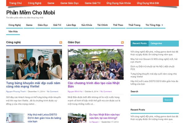 MesoColumn theme site design template sample