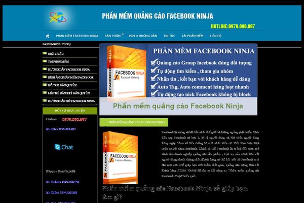 Ninja theme site design template sample