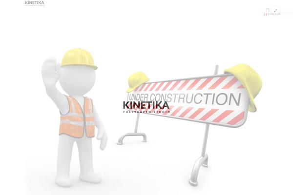 Kinetika theme site design template sample
