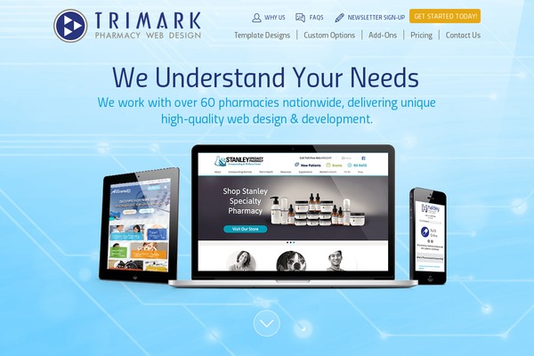 Pharmacy theme site design template sample