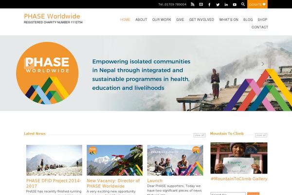 Charitas theme site design template sample