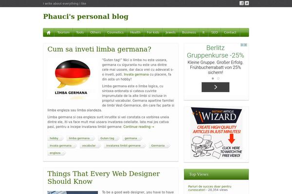 iFeature theme site design template sample
