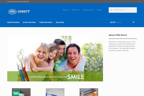 Storefront theme site design template sample