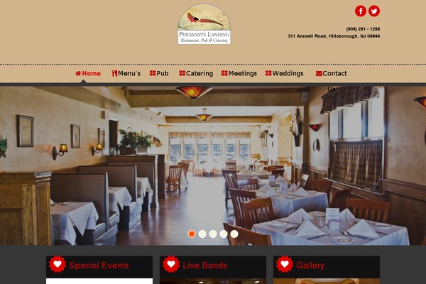 Dine & Drink theme site design template sample