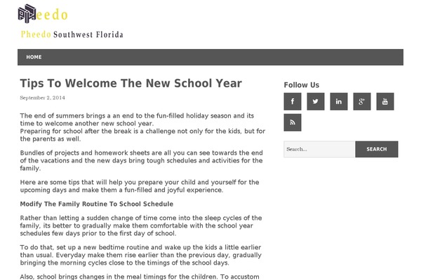 Minimize theme site design template sample