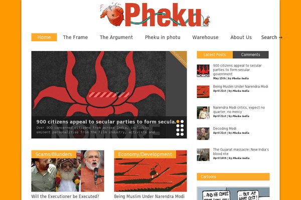 Gonzo theme site design template sample