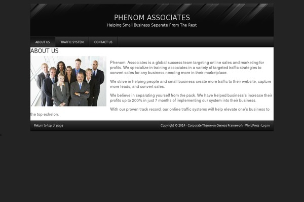 Corporate theme site design template sample