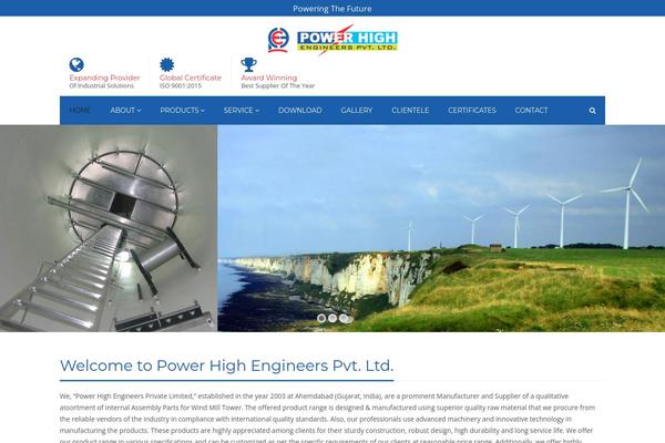 Industry theme site design template sample