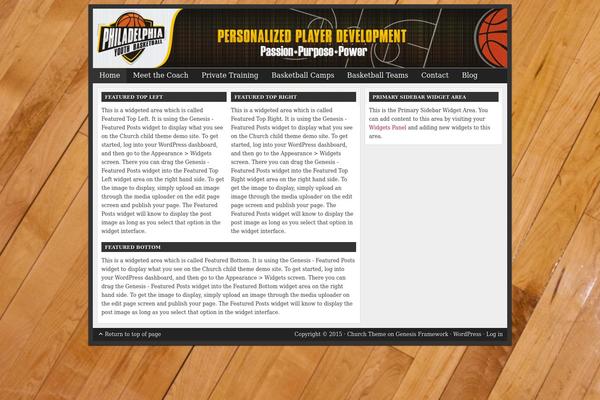 Church theme site design template sample