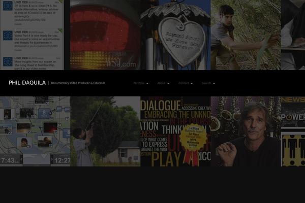 Fullscreen theme site design template sample