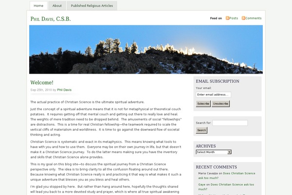 Misty Look theme site design template sample