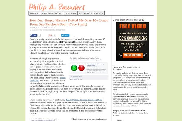 Thesis 1.8.5 theme site design template sample