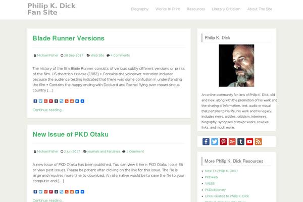 philipkdickfans.com site used IndiBiz