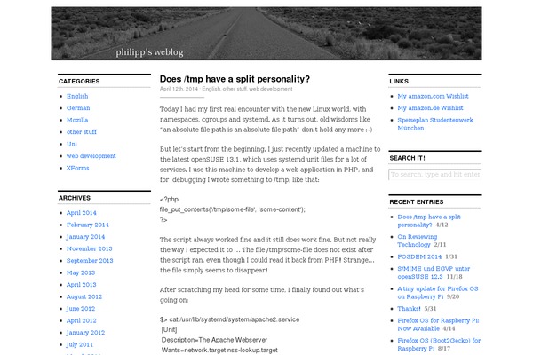 philipp-wagner.com site used Blackwhite