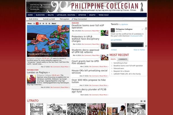 Transcript theme site design template sample
