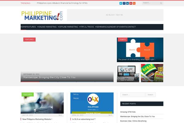 SmartMag theme site design template sample