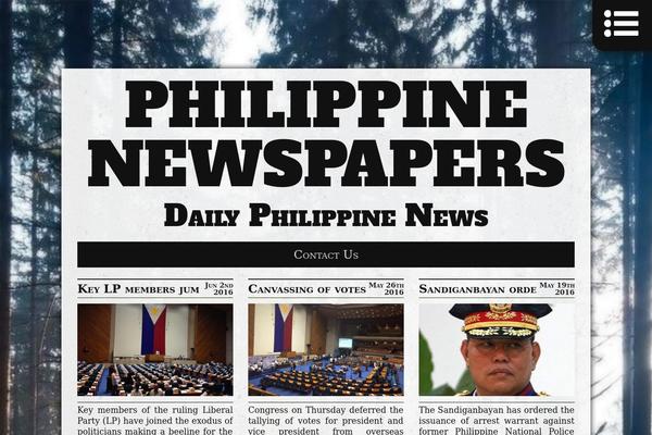 philippinenewspapers.net site used Semper Fi Lite