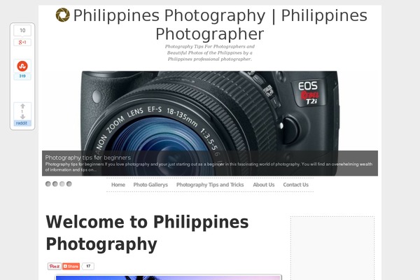Photolistic theme site design template sample